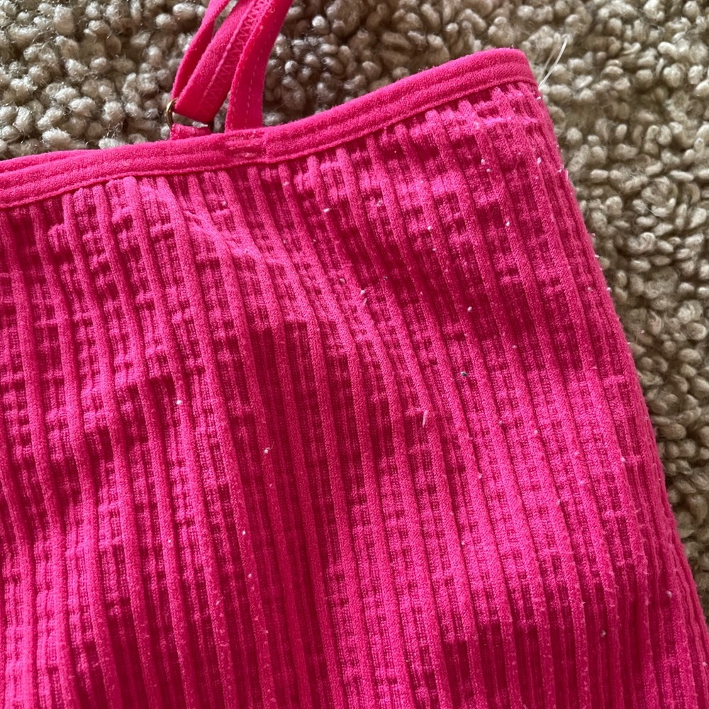 Spiritual Gangster Wide Rib Bandeau Cami in Raspberry M/L - Picture 8 of 17